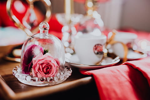 valentine, day breakfast, bed, lovely, breakfast, love, romantic, romance, red, bedding, brunch, candles, valentine's day, valentines, february, table, indoors, flower, close-up, focus on foreground, luxury, food, beauty in nature, wealth, freshness, food and drink, selective focus, flowering plant, wellbeing, no people, household equipment, elegance, nature, decoration, tray, glass, crockery, 4K, CC0, public domain, royalty free