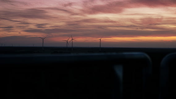 windmill during sunset, backlit, clouds, dawn, dusk, electricity, energy, environment, evening, evening sky, landscape, light, outdoors, power, silhouette, sky, summer, sun, sunrise, sunset, technology, travel, turbine, wind, wind turbine, windmill, fuel and power generation, wind power, renewable energy, environmental conservation, alternative energy, cloud - sky, industry, nature, twilight, environmental issues, power supply, sustainable resources, power in nature, no people, dark, 5K, CC0, public domain, royalty free