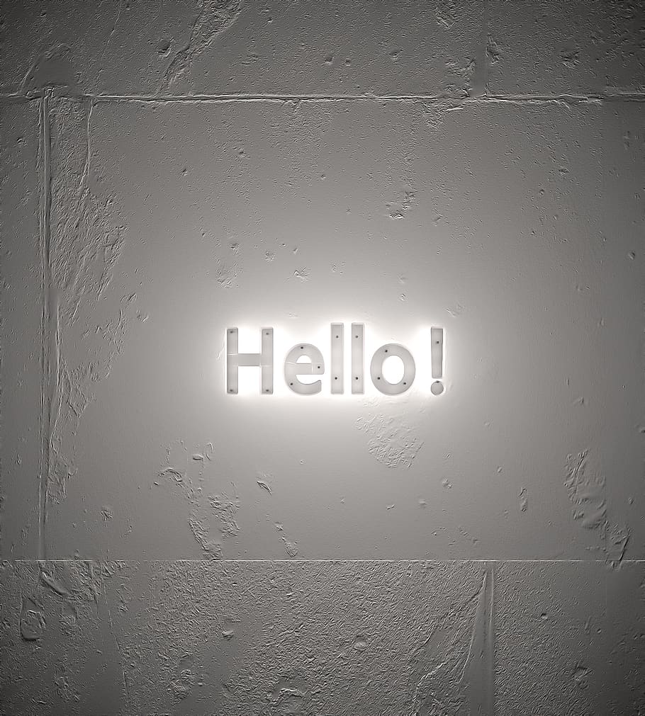 Hola, llum, paret, gris, 3d, editor de pell, text, comunicació, funció de construcció de parets, signe, cap gent, guió occidental, primer pla, a l'interior, estructura construïda, lletra majúscula, arquitectura, humit, vidre - material, informació, orientació, nombre, il·luminat, signe d'informació, tirar, color plata, 1080P