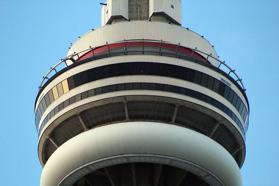 toronto, Canadà, percepció, vistes, thesix, increïble, tancar, ontari, centre de la ciutat, ciutat, cntower, torre, bulevard, gran, zoom, biglense, awesomelense, gràcies, llums, bremner, vista d’angle baix, arquitectura, exterior de l'edifici, estructura construïda, cel, cel clar, dia, naturalesa, far, cap gent, indústria, a l'aire lliure, edifici, dipòsit d'emmagatzematge, alta - alta, blau, barana, seguretat, tecnologia, 5K