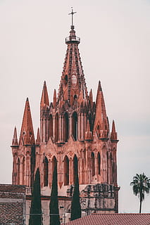 cologne katedral, arkitektur, bygning, Spir, tårn, kirke, katedral, Mexico, San Miguel de Allende, Guanajuato, kristen, katolsk kirke, katolske katedral, katolsk, kristen kirke, traditionel arkitektur, farve sortering, mexican, kultur, farve klasse, skyline, bygget struktur, bygning udvendig, himmel, rejsemål, fortiden, historie, religion, tro, natur, sted for tilbedelse, turisme, spiritualitet, skyfri himmel, rejse, dag, ingen mennesker, gotisk stil, 5K, CC0, offentligt domæne, royaltyfrie
