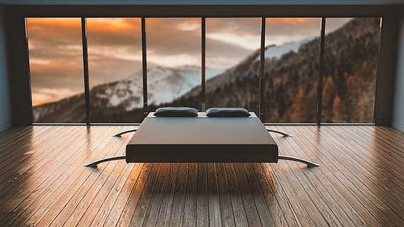 blanc, noir, matelas, devant, Montagne, lit, chambre, nettoyer, des nuages, décor, conception, sol, meubles, verre, intérieur de la maison, un hôtel, à l'intérieur, intérieur, design d'intérieur, minimalisme, moderne, les montagnes, oreillers, pièce, neige, des arbres, bois, en bois, la fenêtre, bois - matériau, le coucher du soleil, la nature, ciel, table, nuage - ciel, personne, lumière du soleil, lien, absence, architecture, plancher de bois franc, ombre, La technologie, construction de murs, 1080P, CC0, domaine public, libre de droits