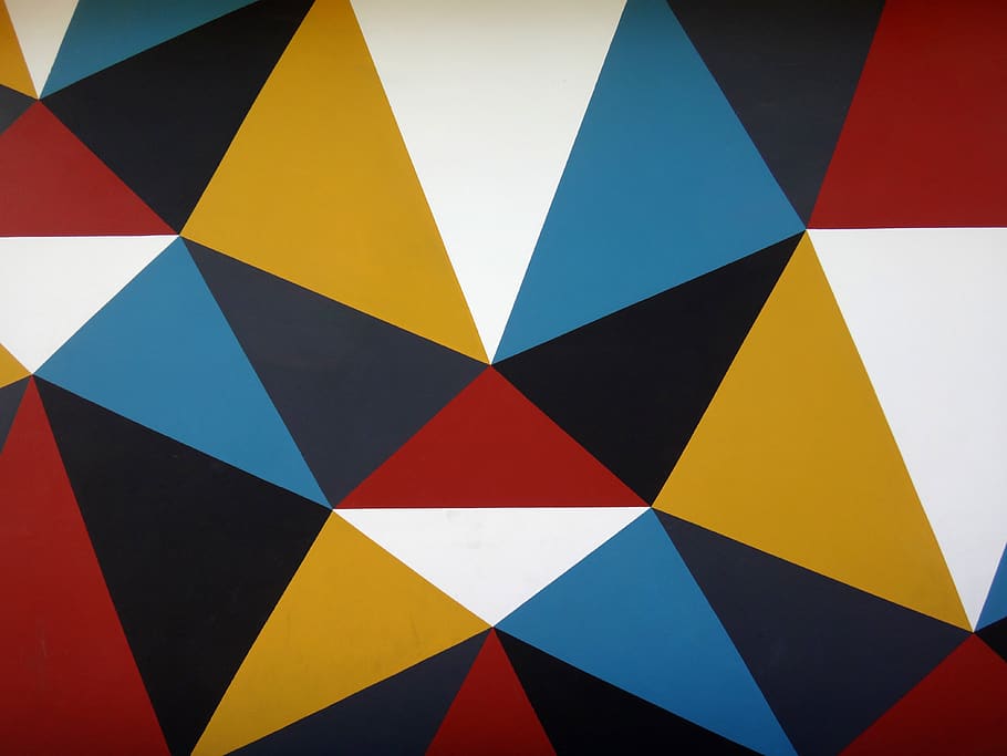 fons de pantalla multicolor, patró, gràfics, art, triangle, geomètric, colors, triangles, polígon, geometria, perspectiva, hexàgon, art Modern, pis, fractal, ornament, disseny floral, foc, carretera, intersecció, plàstic, multicolor, cap gent, groc, forma, forma de triangle, blau, resum, forma geomètrica, fons, vermell, marc complet, primer pla, disseny, tir de l'estudi, llum - fenomen natural, a l'interior, contrastos, còpia espai, 4K