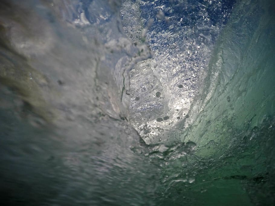 Guarda, dentro, onda., acqua, ghiaccio, nessuno, natura, avvicinamento, all'aperto, fotogramma intero, mare, bellezza nella natura, sfondi, giorno, temperatura fredda, movimento, congelato, ghiacciaio, messa a fuoco selettiva, ambiente, strutturato, 4K