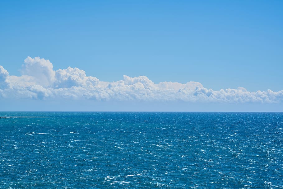 cielo, aria, nuvole, onde, vento, marino, oceano, avventura, selvaggio, schiuma, spiaggia, viaggio, acqua, natura, blu, paesaggio, vacanza, estate, esotico, rilassare, bellissimo, tropicale, stagione attuale, Paradiso, mare, orizzonte sull'acqua, orizzonte, scenics - natura, bellezza nella natura, la tranquillità, scena tranquilla, copia spazio, giorno, nuvola - cielo, idilliaco, nessuno, lungomare, paesaggio marino, all'aperto, 8K