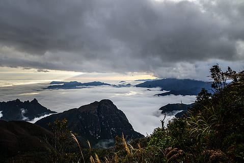 horský vrchol, hora, venku, Příroda, pohoří, počasí, sklon, bach moc luong tu, Vietnam, lao cai, přistát, rostlina, vegetace, světlice, světlo, kupa, mrak, nebe, strom, vrchol, mys, mrak - nebe, scenics - příroda, krása v přírodě, klidné scény, klid, mimoměstské scény, životní prostředí, nikdo, krajina, idylický, geologie, dálkový, 5K, CC0, veřejná doména, bez autorských práv