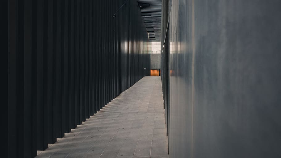 paret de formigó gris, arquitectura, borrós, pont, edifici, negocis, ciutat, passadís, fosc, orientació, llum, modern, paviment, reflexió, ombra, carrer, sistema de metro, túnel, urbà, cap gent, estructura construïda, direcció, el camí a seguir, dia, exterior de l'edifici, en fila, a l'aire lliure, funció de construcció de parets, naturalesa, escala, arcade, patró, absència, perspectiva decreixent, 4K