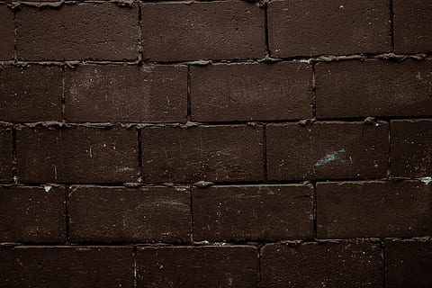 brown cinder wall, architecture, bricks, brickwall, brickwork, cement, concrete, construction, dark, masonry, pattern, solid, stone, surface, texture, wall, wood, full frame, backgrounds, textured, no people, close-up, brick, wall - building feature, repetition, built structure, brick wall, outdoors, black color, gray, brown, in a row, day, roof tile, 5K, CC0, public domain, royalty free