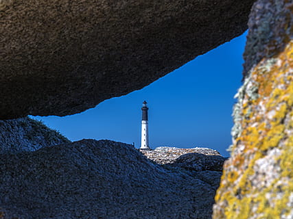 França, île de sein, torre, estructura construïda, cel, cap gent, arquitectura, orientació, naturalesa, far, rock, rock - object, edifici, dia, exterior de l'edifici, sòlid, seguretat, direcció, cel clar, blau, protecció, a l'aire lliure, 5K, CC0, domini públic, lliure de regalies