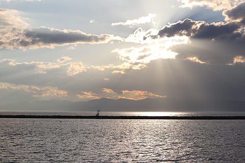 Dom, céu, lago, nuvens, por do sol, natureza, panorama, Vermont, champlain, nuvem - céu, agua, beleza na natureza, scenics - natureza, mar, cena tranquila, tranquilidade, beira-mar, montanha, luz solar, idílico, cena não urbana, ninguém, raio de Sol, reflexão, ao ar livre, 5K, CC0, domínio público, royalty free