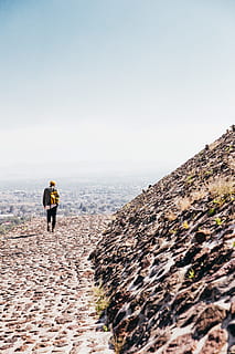 man, carrying, backpack, walking, historic, stone tomb, Architecture, Cemetery, Cobblestone, Famous, Historical, History, Monument, Old, Religion, Temple, Tomb, Tourism, Tower, Wall, ancient, archeology, blessing, brick, culture, ethnicity, landmark, orthodox, pray, religious, stone, travel, sky, copy space, leisure activity, full length, clear sky, one person, nature, land, day, rock, lifestyles, adult, real people, solid, rear view, beauty in nature, rock - object, vacations, outdoors, 2K, CC0, public domain, royalty free