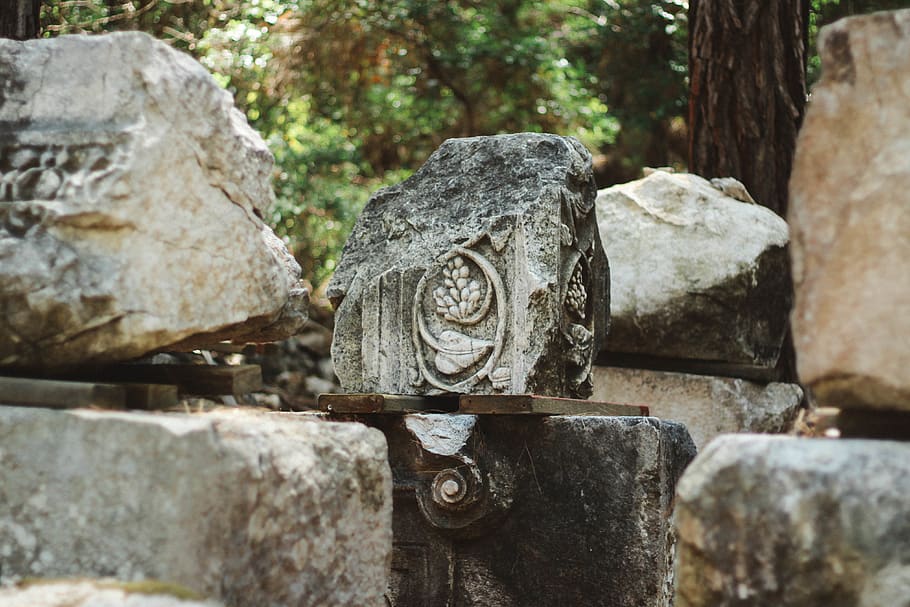 antik, phaselis, sòlid, cap gent, dia, primer pla, artesania, centrar-se en primer pla, naturalesa, arquitectura, metall, vell, art i artesania, rock, talla - producte artesanal, rock - object, escultura, a l'aire lliure, material de pedra, història, antic, el passat, 4K