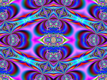 betegeld, fractal-gebaseerde, abstract, achtergrond patroon, fractal, tegel, tileable, symmetrie, symmetrisch, achtergrond, patroon, achtergronden, volledig kader, multi gekleurd, ontwerp, creativiteit, geen mensen, detailopname, herhaling, abstracte achtergronden, kunst en ambacht, bloemenpatroon, psychedelische, blauw, overladen, binnenshuis, vorm, ingewikkeldheid, Purper, 1080P, CC0, publiek domein, royaltyvrij