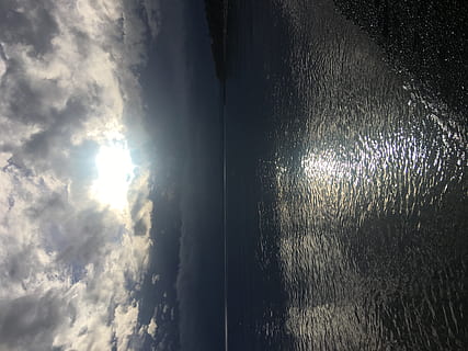 samudra, awan - langit, langit, air, alam, tidak ada orang, keindahan di alam, sinar matahari, scenics - alam, di luar rumah, hari, ketenangan, adegan yang tenang, refleksi, matahari, idilis, basah, gerakan, hujan, Streaming, air mengalir, 4K, CC0, domain publik, bebas royalti
