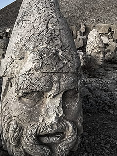 estàtua de formigó, escultura, cap gent, representació humana, creativitat, art i artesania, representació, dia, primer pla, artesania, estàtua, sòlid, arquitectura, història, naturalesa, rock, a l'aire lliure, el passat, estructura construïda, semblança masculina, talla - producte artesanal, paret de pedra, talla, 4K, CC0, domini públic, lliure de regalies