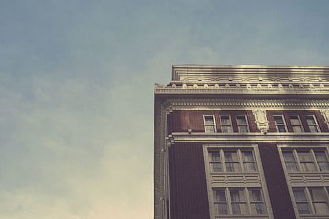 architecture, building, infrastructure, structure, establishment, apartment, windows, condominium, hotel, clouds, sky, corner, building exterior, built structure, low angle view, cloud - sky, no people, window, day, nature, city, outdoors, copy space, the past, history, tall - high, sunlight, travel destinations, neo-classical, 5K, CC0, public domain, royalty free