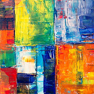 retangular, base de óleo, abstrato, pintura, multi colorido, origens, arte e Artesanato, quadro completo, criatividade, escolha, ninguém, variação, cor vibrante, dentro de casa, pinturas, texturizado, fechar-se, pintura acrílica, pintado, ainda vida, construir, azul, desenho - produto de arte, efeito texturizado, tintas aquarela, equipamentos de arte e artesanato, pincelada, mistura, 2K, CC0, domínio público, royalty free