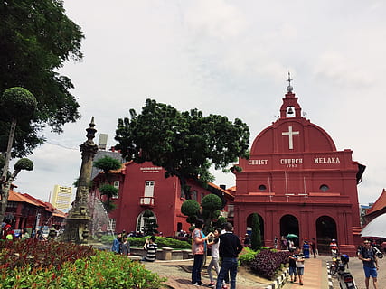 Malaizija, malacca, architektūra, pastatyta struktūra, pastato išorė, medis, augalų, religija, garbinimo vieta, dangus, žmonių grupė, realūs žmonės, dvasingumas, tikėjimas, vyrai, pastatas, pobūdį, moterys, gyvenimo būdą, suaugusiųjų, lauke, 2K, CC0, Viešasis domenas, nemokamai