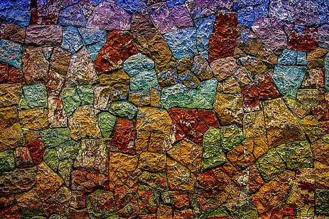 Textur, Stein, Struktur, Muster, Pflastersteine, Materialien, Vollbild, Hintergründe, keine Leute, mehrfarbig, Kunst und Handwerk, Kreativität, drinnen, Kunst, Tag, texturiert, Nahansicht, Wand, Darstellung, Baum, Rau, Baumstamm, Kofferraum, Wandbau - Funktion, 5K, CC0, gemeinfrei, lizenzfrei