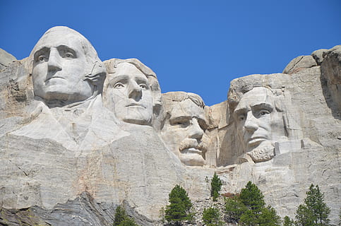 mount, rushmore, monument, skulptur, historie, Kunst og håndværk, fortiden, rejse, rejsemål, statue, håndværk, menneskelig repræsentation, solid, ingen mennesker, arkitektur, natur, gammel, skyfri himmel, mindesmærke, religion, mandlig lighed, bjerg, gamle civilisation, arkæologi, oldtidshistorie, 4K, CC0, offentligt domæne, royaltyfrie