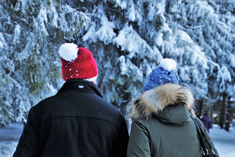 spacer, hivern, par, total, neu, gelades, congelat, desembre, ze, blanc, campana, fons, bosc, vacances, al bosc, ell i ella, caps, llums antiboira, arbre, naturalesa, la temporada de fred, fred, suïssa, paisatge, roba calenta, temperatura de fred, roba, vista del darrere, barret, dues persones, barret de punt, dia, unió, dones, persones reals, gent, homes, adult, activitat d'oci, a l'aire lliure, parella - relació, 5K