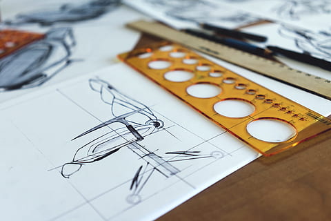 papel de impresora blanco, arquitecto, diseño, diagrama, documento, papel, Arte y artesanía, de cerca, Herramienta de trabajo, dibujo - producto de arte, exactitud, creatividad, bosquejo, adentro, nadie, industria, instrumento de medida, equipo, arte, Moda, negocio, planificación, tecnología, dibujo a lápiz, cianotipo, 4K, CC0, dominio público, libre de derechos