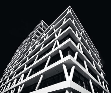 building visual concept, building, architecture, triangle, berlin, germany, urban, city, skyscraper, town, high rise, structure, edge, sharp, minimal, black, geometric, shadow, symmetry, perspective, monochrome, night, pattern, black background, low angle view, no people, built structure, studio shot, shape, design, close-up, illuminated, building exterior, geometric shape, sky, repetition, nature, 5K, CC0, public domain, royalty free