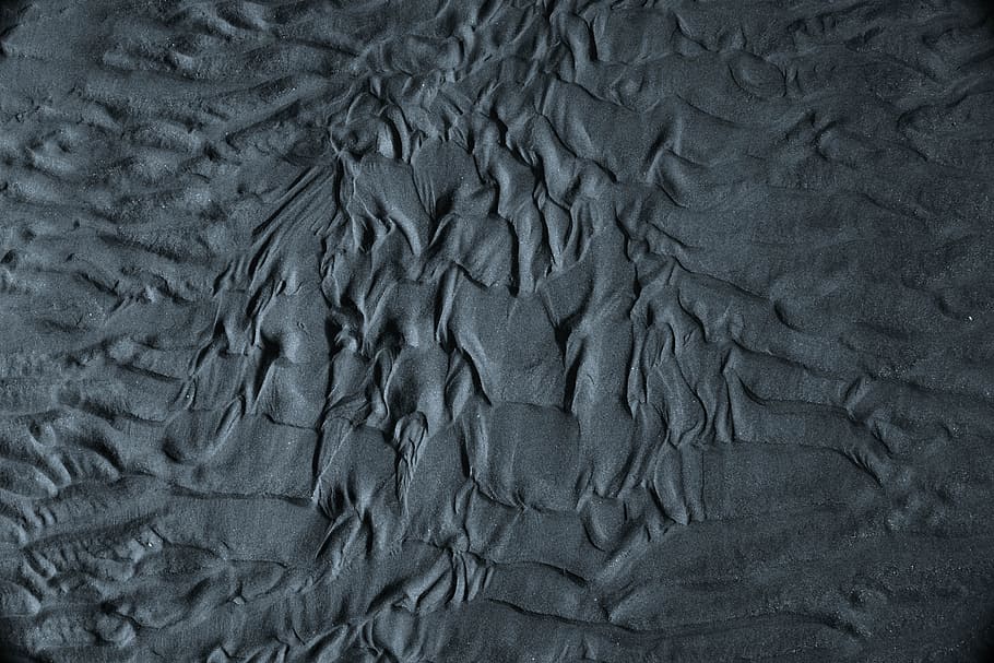 platja, sorra, patró, textura, fosc, llum, Costa, mirant abaix, monocroma, blanc i negre, naturalesa, a l'aire lliure, nervum, la platja gallega, Gales, ondulació, fons, resum, material, aspre, primer pla, teló de fons, efecte texturat, cap gent, nivell superficial, color negre, full, gris, macro, 5K