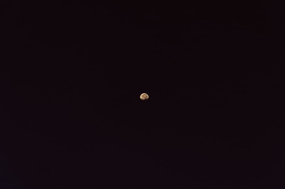měsíc, nebe, noc, kopie prostor, nikdo, klidné scény, prostor, klid, scenics - příroda, astronomie, krása v přírodě, Příroda, čisté nebe, úplněk, venku, idylický, objev, nízký úhel pohledu, kruh, temný, planetární měsíc, 4K