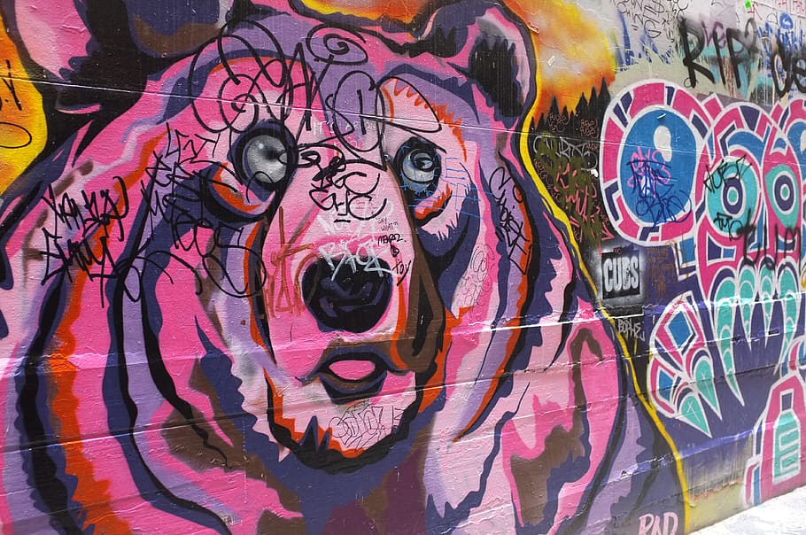 rosa, suportar, pintat, paret, art i artesania, creativitat, representació, graffiti, representació humana, semblança masculina, cap gent, multicolor, funció de construcció de parets, artesania, art de carrer, semblança femenina, mural, text, pintura, arquitectura, a l'aire lliure, dibuix - producte artístic, celebració, crani, 4K