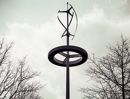 stål konstruktion, himmel, lav vinkel visning, bare træ, sky - himmel, træ, natur, ingen mennesker, dag, plante, udendørs, form, afdeling, metal, cirkel, pol, belysningsudstyr, geometrisk form, design, Kunst og håndværk, basketball - sport, 1080P, CC0, offentligt domæne, royaltyfrie
