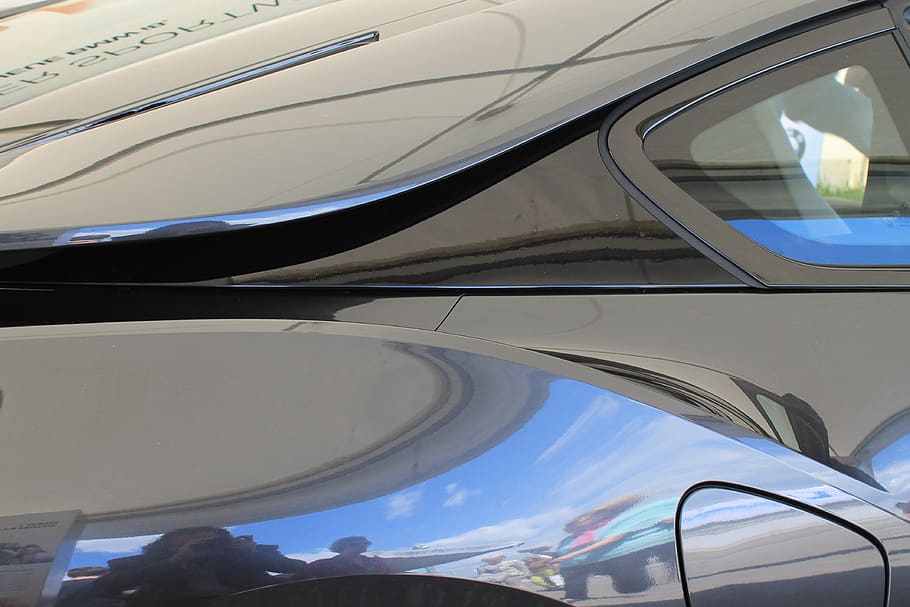 auto, e auto, malovat, zrcadlení, sportovní auto, odraz, sklo - materiál, den, motorové vozidlo, nikdo, způsob dopravy, architektura, stavba, přeprava, moderní, detail, nízký úhel pohledu, pozemního vozidla, průhledný, venku, architektonický prvek, exteriér budovy, slunečního světla, strop, 4K
