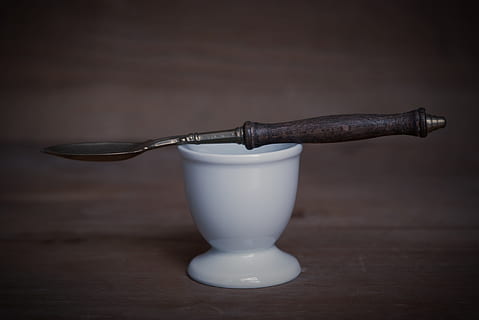 copo, colher, cozinha, manter, material, objeto, mesa, dentro de casa, comida e bebida, madeira - material, ainda vida, ninguém, Comida, fechar-se, frescura, refresco, comer utensílio, Alimentação saudável, utensílio de cozinha, bebida, bem-estar, vidro - material, especiaria, produtos lácteos, vidro, louças, 5K, CC0, domínio público, royalty free