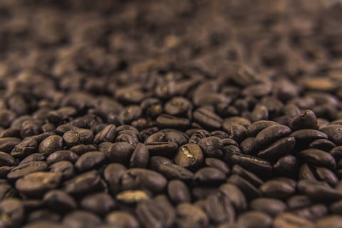 coffee beans texture photo, Coffee, food and drink, food, coffee - drink, roasted coffee bean, brown, selective focus, freshness, large group of objects, backgrounds, no people, abundance, full frame, roasted, drink, close-up, refreshment, indoors, still life, caffeine, textured effect, 4K