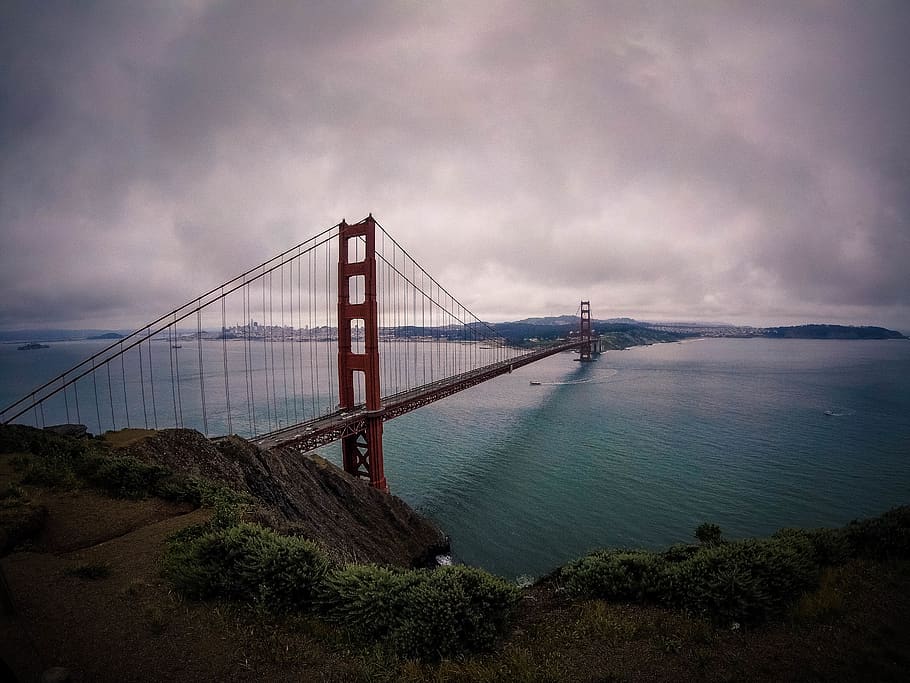 pont Golden Gate, san francisco, mar, pont, aigua, Costa, Estats Units, naturalesa, referència, arquitectura, paisatge, a l'aire lliure, vaixell, porta d'or, sfo, vall, línia de costa, vista, famós, pont - estructura feta per l'home, Pont en suspensió, estructura construïda, cel, núvol - cel, connexió, transport, destinacions de viatge, enginyeria, turisme, badia, viatjar, badia d'aigua, 2K