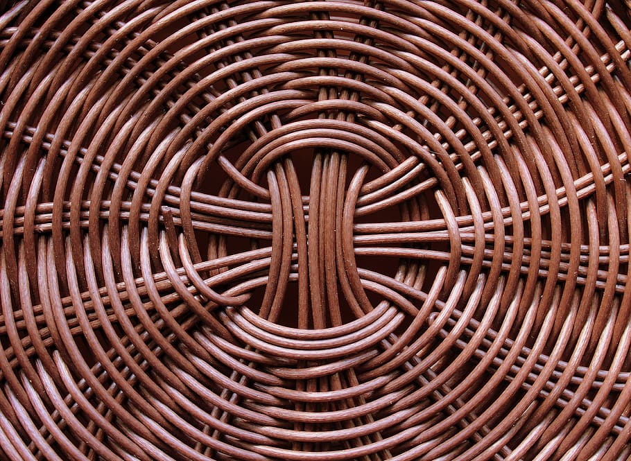 vímet, trena, model, forma, textura, teixir, fons de pantalla, el rerefons, artesania, decoració, tema, simetria, regularitat, producte de vímet, l'estructura de la, marc complet, fons, patró, cap gent, marró, primer pla, repetició, vermell, material de fusta, gran grup d'objectes, a l'interior, dia, abundància, metall, arranjament, disseny, 4K