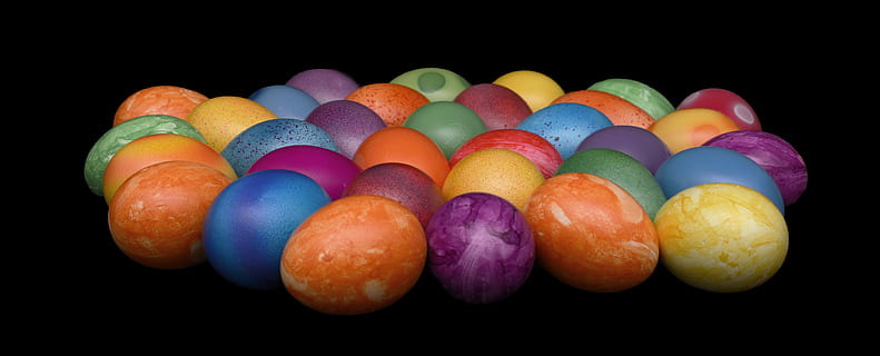 påskeegg, fargerik, påske, god påske, farge, påske tema, nydelig, munter, farget, kokte egg, gul, oransje, rosa, lilla, blå, grønn, kokt, hartgekocht, eggformet, påske feiring, Overskrift, banner, svart bakgrunn, multi farget, studio skudd, mat og Drikke, mat, innendørs, ingen folk, variasjon, på rad, stilleben, egg, nærbilde, friskhet, valg, stor gruppe gjenstander, rekkefølge, feiring, gruppe av objekter, fristelse, 5K, CC0, offentlig domene, opphavsrett gratis