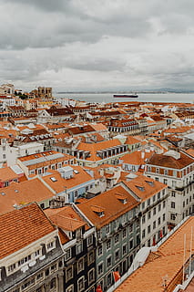 paesaggio urbano, Lisbona, Portogallo, giorno, architettura, edifici, città vecchia, cittadina, Europa, urbano, tramonto, Lisboa, nuvola - cielo, esterno dell'edificio, struttura costruita, cielo, città, quartiere residenziale, costruzione, vista dall'alto, natura, tetto, nessuno, all'aperto, destinazioni di viaggio, tegola, 5K