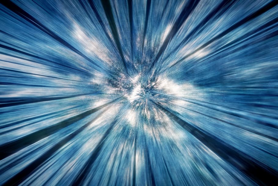 oben, Bäume, Licht, Zoomen, Bewegung, Beschleunigung, Geschwindigkeit, Blau, Eis, Winter, Schnee, Strahlen, abstrakt, Hintergründe, Vollbild, Licht - natürliches Phänomen, explodiert, beleuchtet, keine Leute, Himmel, Bewegungsunschärfe, Muster, Nacht-, Natur, glänzend, futuristisch, Unscharf gestellt, draußen, abstrakte Hintergründe, hell, 4K