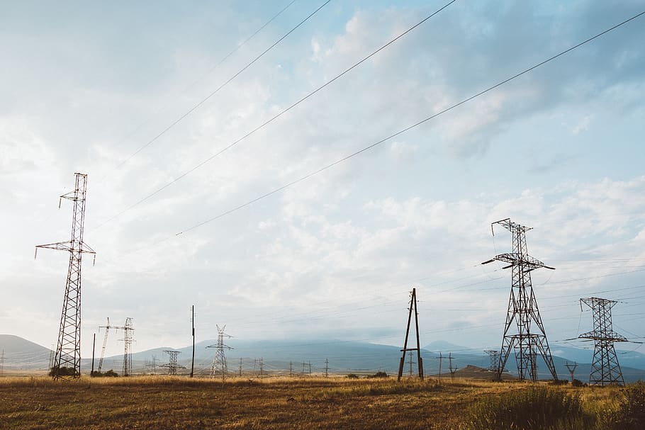 armensk, hjælpepol, landskab, elektrisk post, kabel, teknologi, elektricitet, himmel, brændstof og elproduktion, sky - himmel, strømkabel, forbindelse, Strømforsyning, el-pylon, ingen mennesker, jord, lav vinkel visning, natur, dag, Mark, scenics - natur, miljø, skønhed i naturen, udendørs, elektrisk udstyr, 5K
