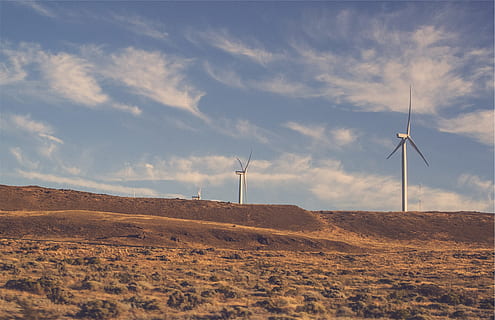 molins de vent, camps, rural, blau, cel, núvols, aerogenerador, energia alternativa, turbina, energia renovable, energia eòlica, medi ambient, conservació del medi ambient, generació de combustible i energia, paisatge, vent, naturalesa, recursos sostenibles, escena rural, bellesa a la natura, tecnologia, núvol - cel, poder a la natura, qüestions ambientals, terra, a l'aire lliure, cap gent, electricitat, clima, Font d'alimentació, clima àrid, 1080P