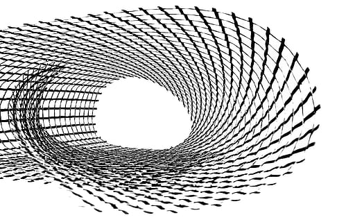 artă, cotitură, cerc, perspectivă, masa, curba, ușoară, tunel, plasă, sculptură, fundal alb, geometrică, formă, model, proiecta, nici o persoana, studio shot, metal, arhitectură, tehnologie, în interior, elimina, grilă, abstract, cer, repetiţie, culoare neagră, spirală, creativitate, 4K, CC0, domeniu public, fără drepturi de autor