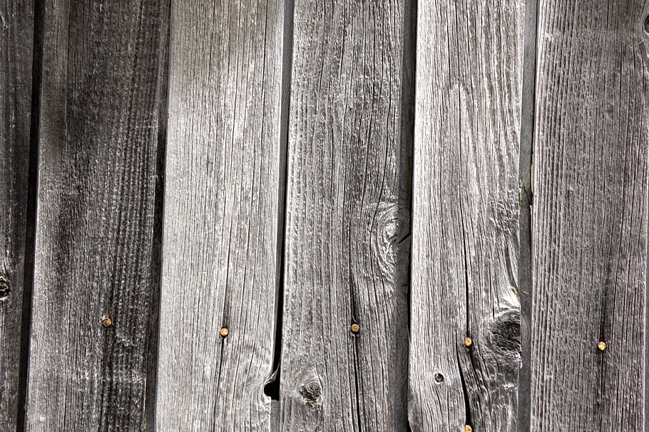 strom, Šedá, Pozadí, textura, hřebíky, starý strom, uzlů, dřevo - materiál, prkno, texturou, celý rám, nikdo, dřevo, vzor, detail, den, starý, hrubý, zvětralý, venku, promenádě, hranice, bariéra, plot, poškozen, Příroda, 2K