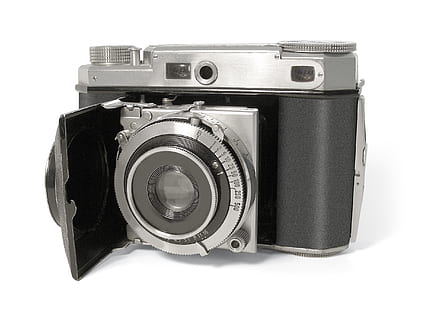 nero, fotocamera mirrorless argento, macchina fotografica analogica, telecamera, Vintage ▾, macchina fotografica - attrezzatura fotografica, temi fotografici, girato in studio, in stile retrò, tecnologia, obiettivo - strumento ottico, vecchio, sfondo bianco, ritagliare, attrezzatura fotografica, singolo oggetto, in casa, attrezzatura, nessuno, natura morta, metallo, colore nero, antico, avvicinamento, fotocamera reflex, cromo, color argento, materiale elettrico, Camera digitale, 1080P, CC0, dominio pubblico, privo di copyright