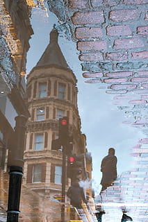 bassal, pluja, reflexió, cobble, edifici, carrer, fotografia de carrer, arquitectura, estructura construïda, exterior de l'edifici, ciutat, vista d’angle baix, cel, dia, religió, lloc de culte, naturalesa, el passat, creença, història, a l'aire lliure, cap gent, espiritualitat, destinacions de viatge, 4K, CC0, domini públic, lliure de regalies