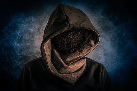 dsgvo, evolution, head, big data, mysterious, universe, transformation, future, forward, change, nature, horror, science, space, psychics, fortune teller, one person, adult, hood, night, hood - clothing, headshot, clothing, portrait, men, mask, unrecognizable person, mystery, obscured face, mask - disguise, hooded shirt, disguise, sky, waist up, dark, evil, 2K, CC0, public domain, royalty free