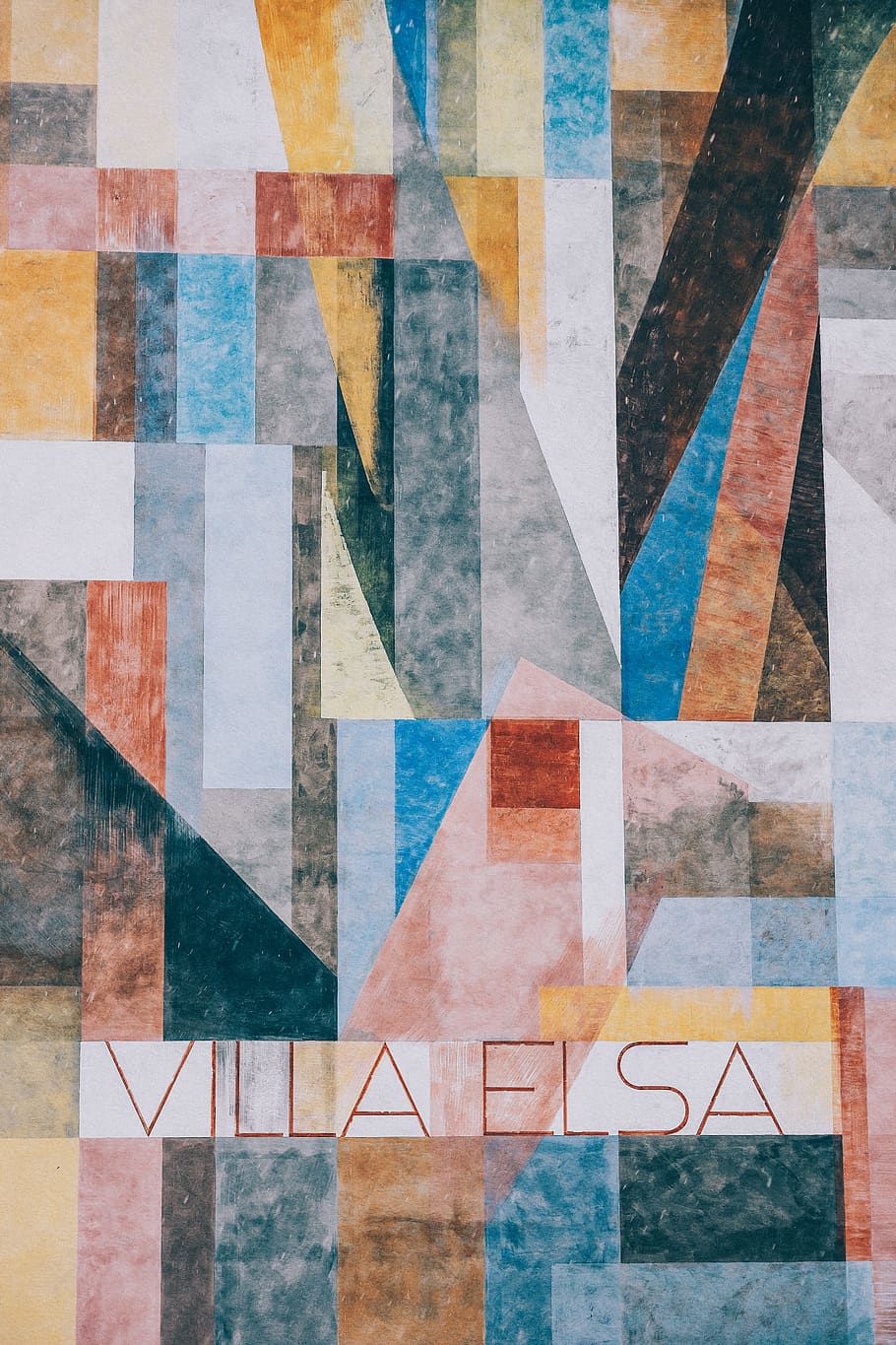 villa elsa, pòster, collage, publicitat, catifa, art, art Modern, cobrellit, paret, gràfics, patchwork, rajola, mosaic, decoració de la llar, roba de llit, paper, mural, pintura, patró, Camí, applique, fons, marc complet, compost digital, multicolor, cap gent, imatge composta, forma, a l'interior, funció de construcció de parets, forma de triangle, disseny, estructura construïda, forma geomètrica, arquitectura, dia, exposició múltiple, art i artesania, resum, 5K