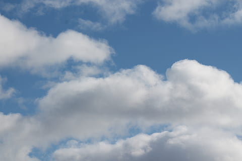 high, sky, cloud, clouds, nature, wallpaper backround, up, cloud - sky, low angle view, beauty in nature, tranquility, scenics - nature, no people, day, white color, backgrounds, blue, tranquil scene, outdoors, idyllic, cloudscape, full frame, heaven, fluffy, softness, meteorology, 4K, CC0, public domain, royalty free