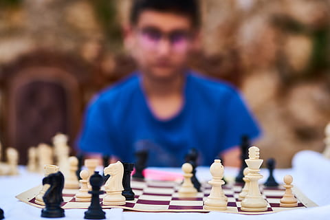 chess pieces, board game, challenge, checkmate, chess, chessboard, fun, game, pawn, play, strategic, strategy, leisure games, relaxation, chess piece, leisure activity, chess board, competition, playing, people, front view, arts culture and entertainment, sitting, concentration, men, sport, contemplation, teenager, adolescence, knight - chess piece, pawn - chess piece, 5K, CC0, public domain, royalty free