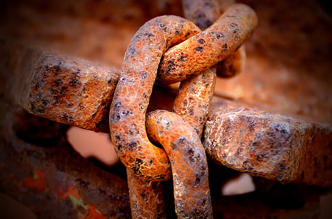 Rost, rostig, Metall, Textur, Eisen, stehlen, Oberfläche, Material, alt, metallisch, verrostet, rustikal, Rau, zerfallen, braun, Kunst, Kette, Nahansicht, keine Leute, heruntergewirtschaftet, Stärke, verwittert, Ablehnen, Verschlechterung, beschädigt, Verbindung, Fokus auf den Vordergrund, verlassen, Tag, obsolet, Stillleben, Vollbild, Eisen - Metall, draußen, 2K, CC0, gemeinfrei, lizenzfrei
